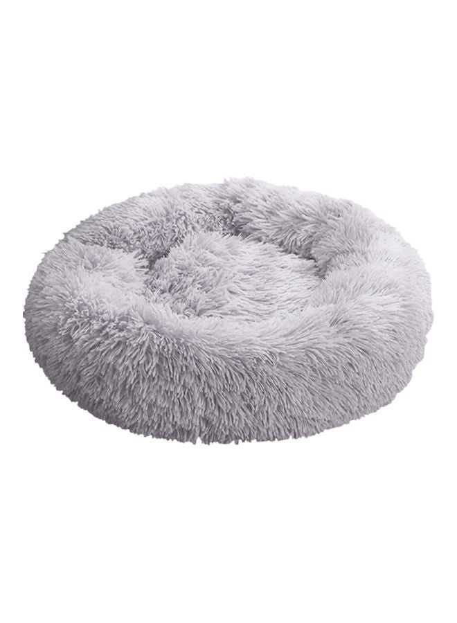 Fluffy Dog Wool Bed Soft Plush grey 80x2x60cm - Image 1
