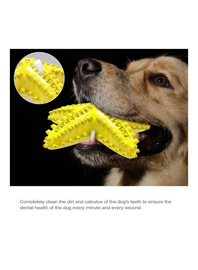 ألعاب مضغ للكلاب لتنظيف الأسنان أصفر 17.00 x 4.50 x 16.20سم - Image 3