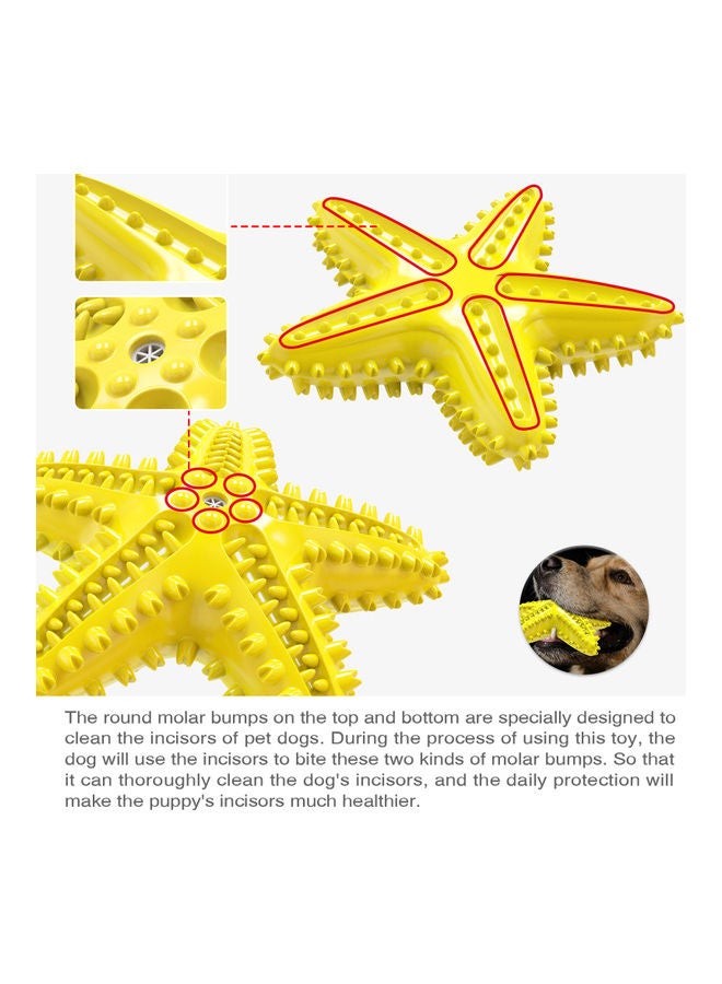 ألعاب مضغ للكلاب لتنظيف الأسنان أصفر 17.00 x 4.50 x 16.20سم - Image 4