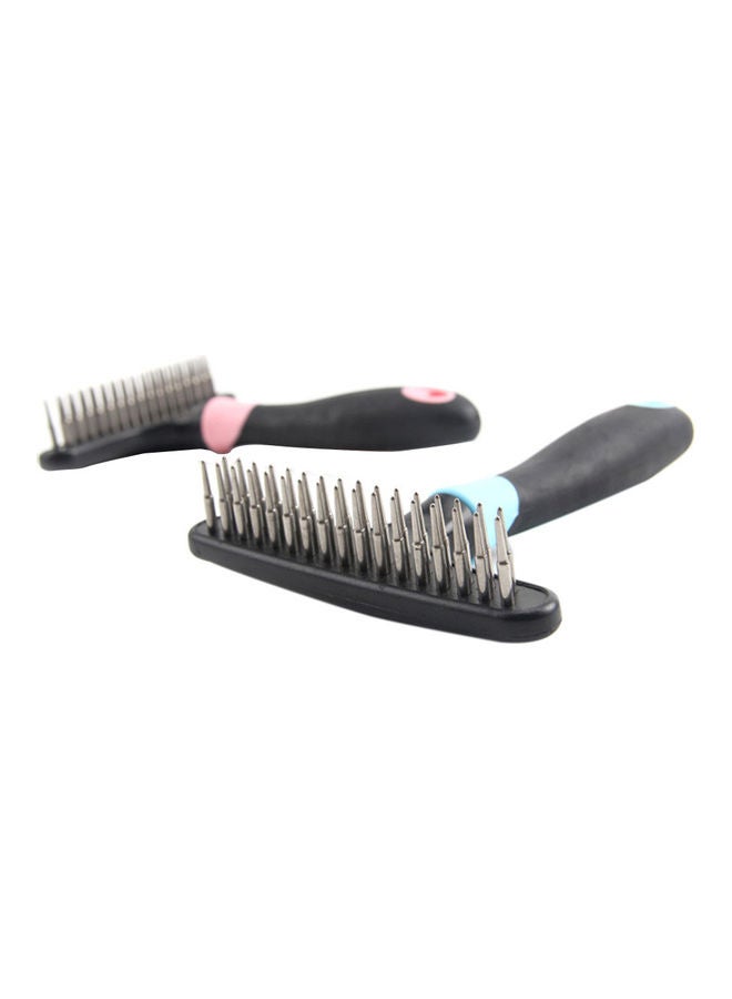 Generic Pet Dog Cat Comb Pet Grooming Brush Rake Tool Remover Hair Shedding Tool For Home Daily Use Portable blue 23.50 x 4.00 x  14.00cm  - Image 2