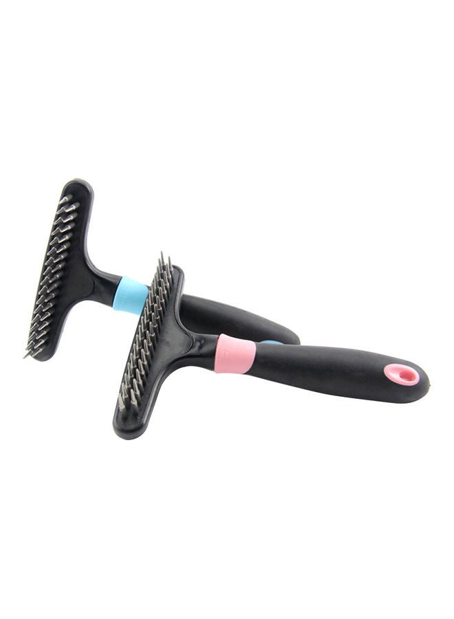 Generic Pet Dog Cat Comb Pet Grooming Brush Rake Tool Remover Hair Shedding Tool For Home Daily Use Portable blue 23.50 x 4.00 x  14.00cm  - Image 3