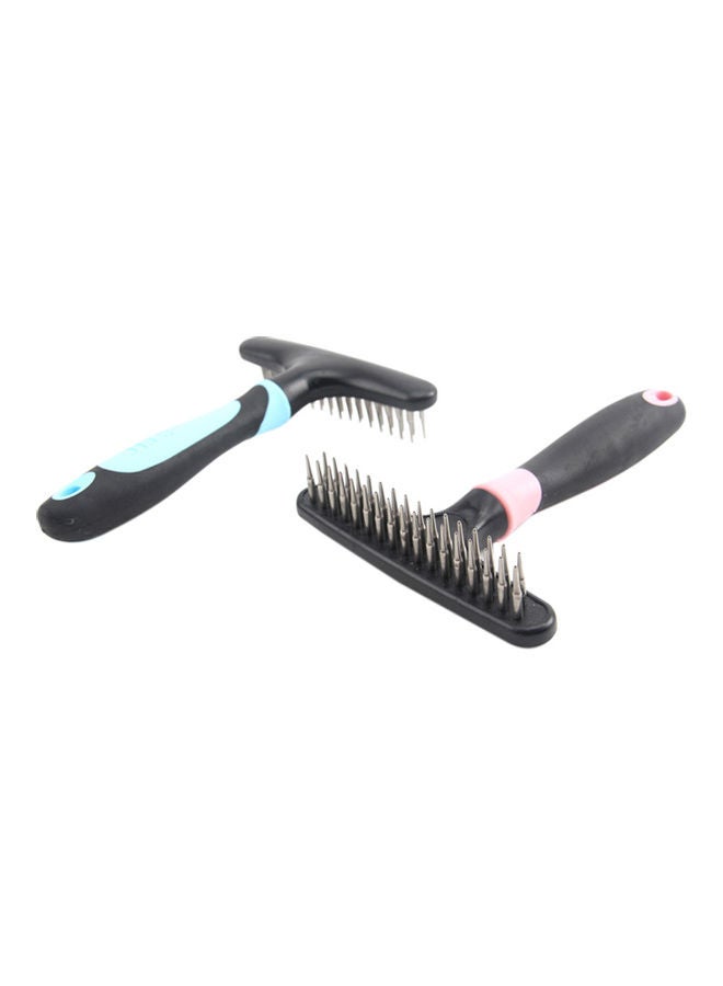 Generic Pet Dog Cat Comb Pet Grooming Brush Rake Tool Remover Hair Shedding Tool For Home Daily Use Portable blue 23.50 x 4.00 x  14.00cm  - Image 4