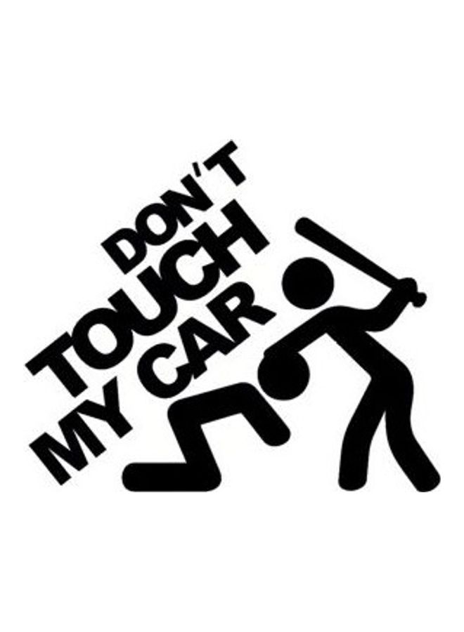 Reflective Car Sticker 20X25 cm Black/White