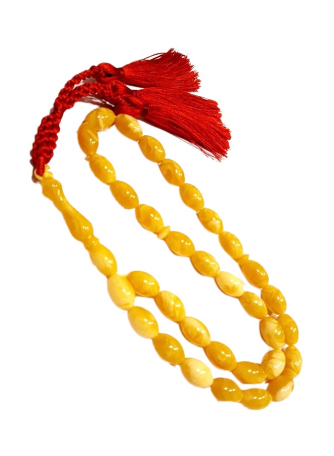 ميركال إمبراير سبحة صلاة بخرز بشكل بيضاوي مصنوع من رمل الكهرمان - Image 1