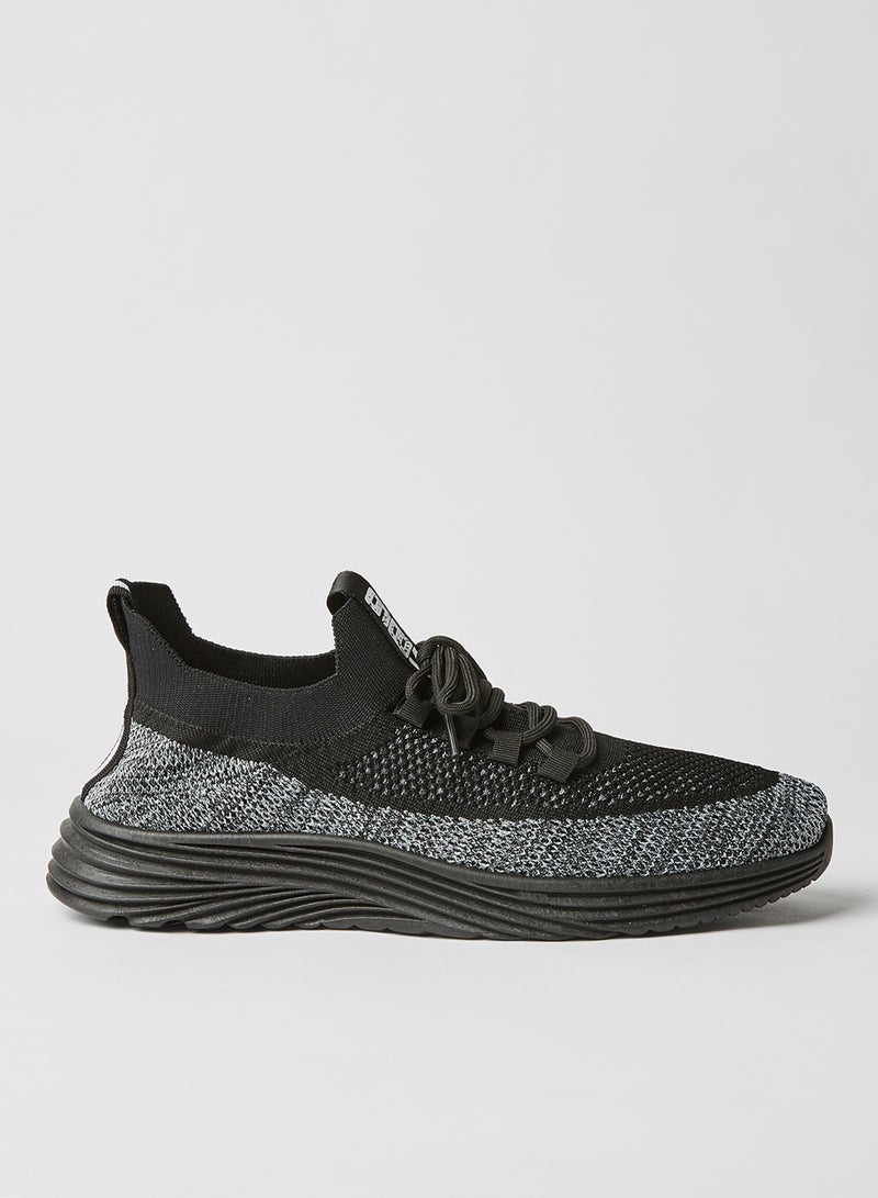 revs textured lace up sneakers