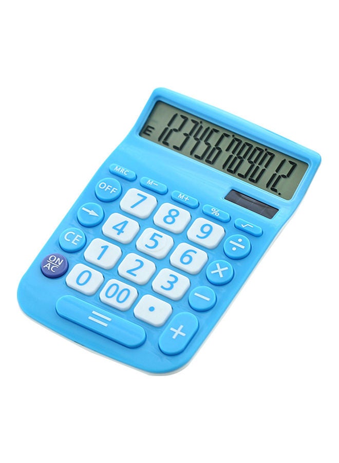 Generic Portable Solar Calculator Blue  - Image 1