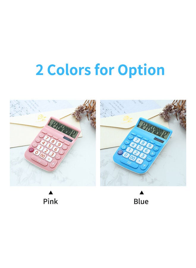 Generic Portable Solar Calculator Blue  - Image 3