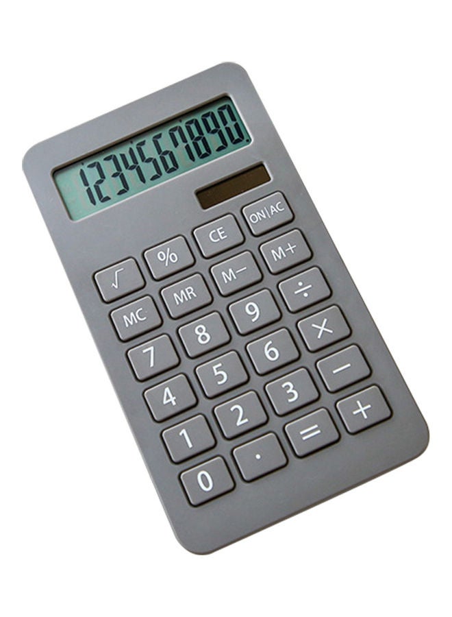 Generic Portable Desk Calculator Grey  - Image 1