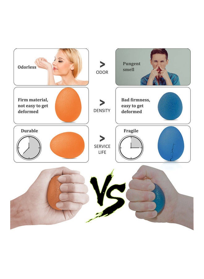 Generic Egg Shape Hand Therapy Finger Exercise Grip Ball  - Image 5