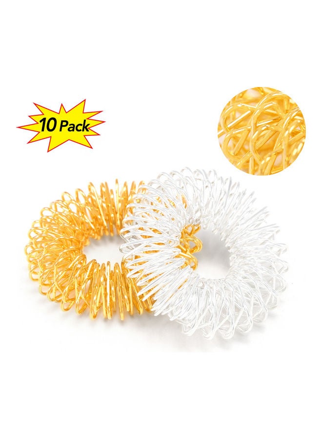 Generic 10-Piece Finger Massage Ring 3x3x1cm - Image 2