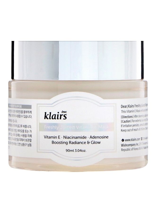 Dear,Klairs - Freshly Juiced Vitamin E Mask 90ml - Image 1