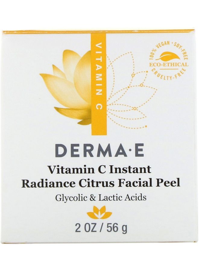 derma-e Vitamin C Instant Radiance Citrus Facial Peel 56grams