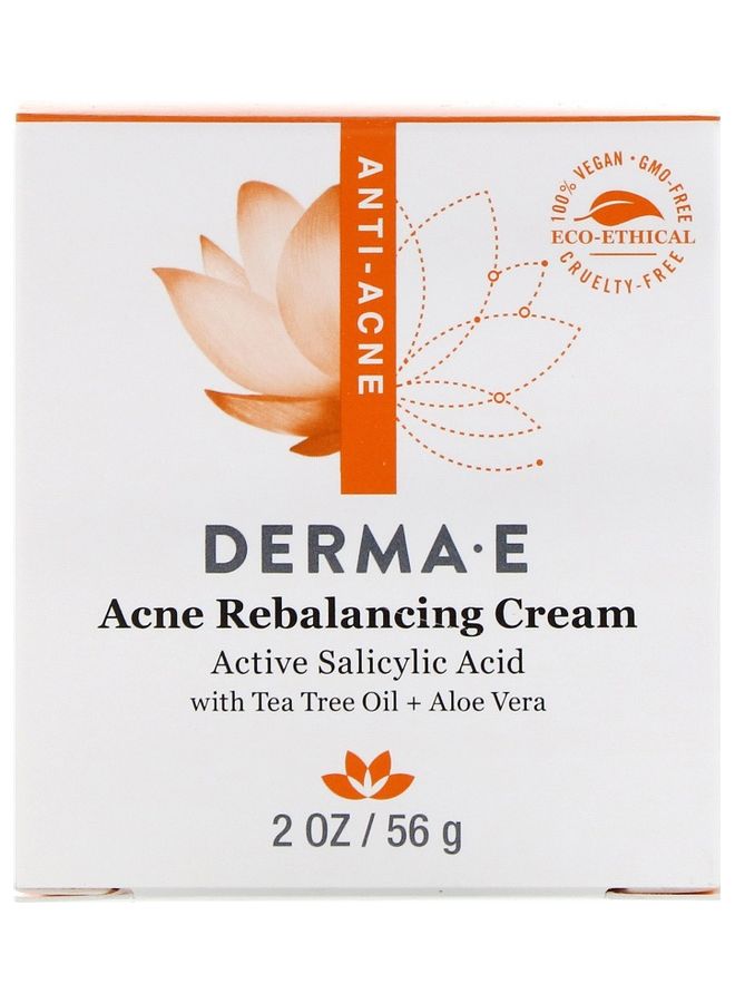 ديرما e كريم إعادة توازن حب الشباب بحمض الساليسيليك النشط 56جرام