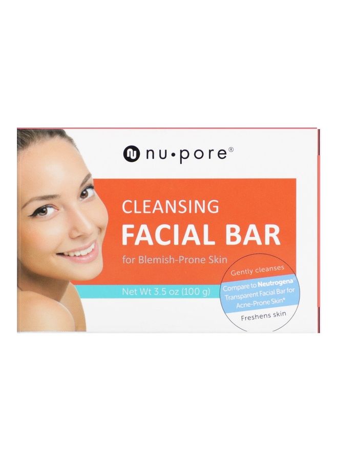 لوح صابون Nu-Pore لتنظيف الوجه للبشرة المعرضة للشوائب بحجم 3.5 أوقية (100 جم) 100جرام
