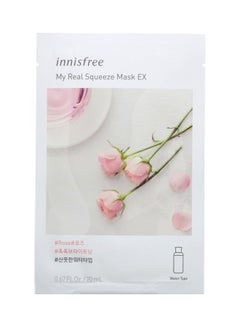 innisfree My Real Squeeze Mask EX Rose 1 Sheet 20ml 