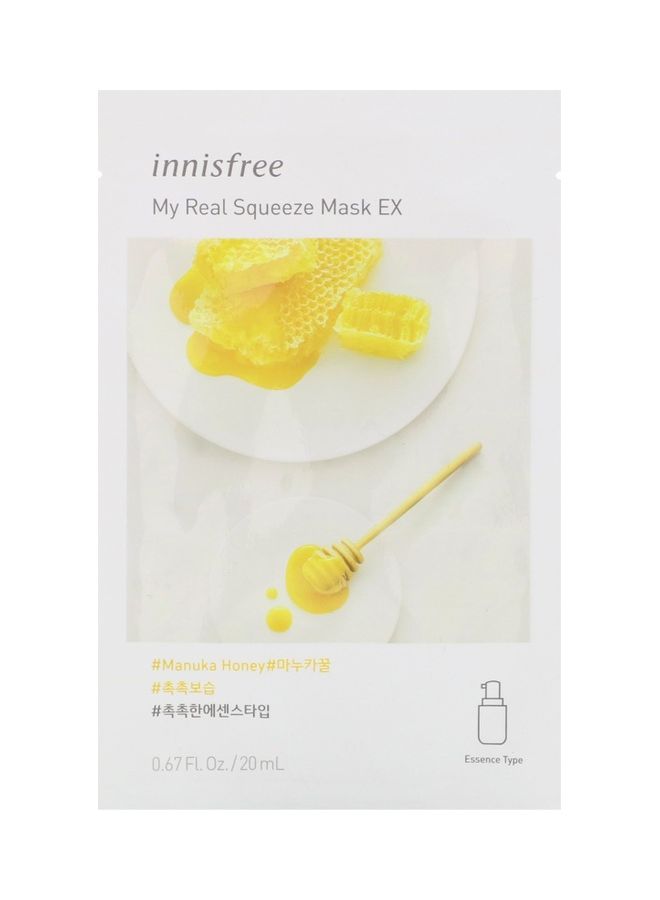 إنِّسفري My Real Squeeze Mask EX Manuka Honey 1 Sheet 20ml 