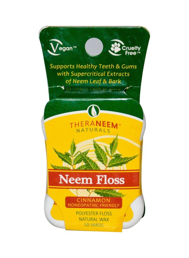 Organix South TheraNeem Naturals Neem Floss Cinnamon 50 Yards 50ml 