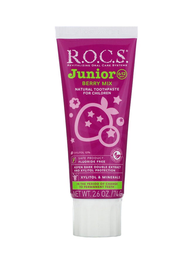 Rocs Junior Berry Mix Toothpaste 6-12 Years 