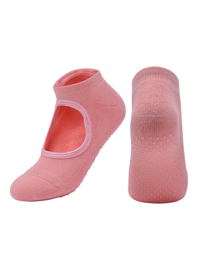 Generic Elastic Cotton Exercise Yoga Pilates Socks 25cm  - Image 1