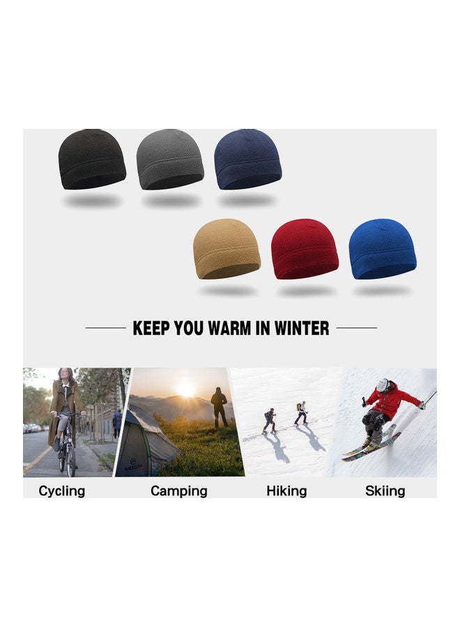 Generic Winter Hat Polar Fleece Warm Thick Windproof Cycling Hiking Outdoor Beanie Skull Cap 12x5x10cm  - Image 4