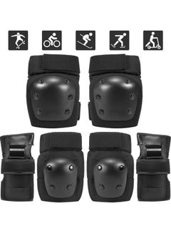 Pack of 6 Kids/Adults Knee,Elbow and Wrist Pads Sport Protective Gear Set for Cycling Skateboard Roller Skating XL 25x7x18cm