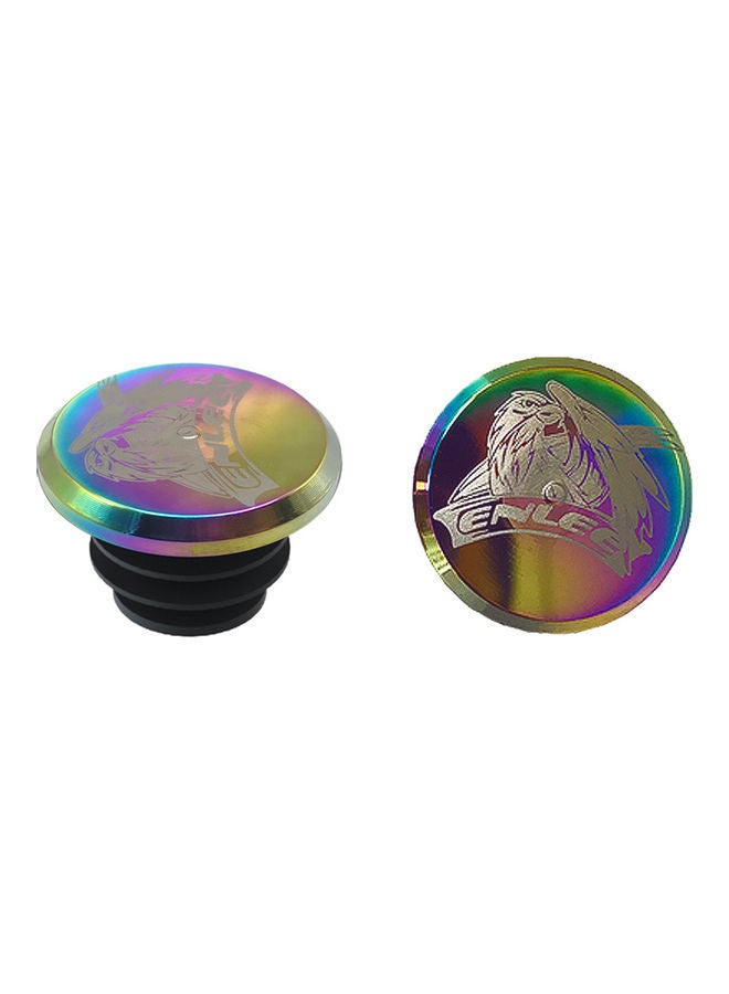 Generic Colorful Bike Handlebar End Plugs Aluminum Alloy Handlebar Caps Bicycle Grip Bar End Caps for Mountain Road Bikes 3*1*2cm - Image 2