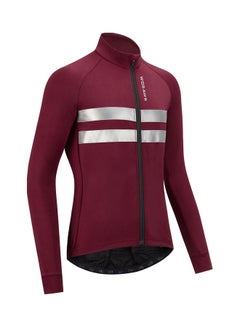 Generic Men Cycling Jersey Set Long Sleeve Thermal Fleece Winter Bike Jacket and 3D Padded Bib Pants Tights L  - Image 3