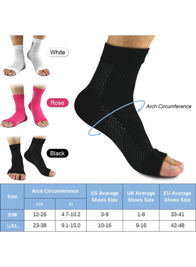 Generic Foot Sleeves Men Women Compression Socks with Arch Heel Support 2 14.5x2x11cm  - Image 4