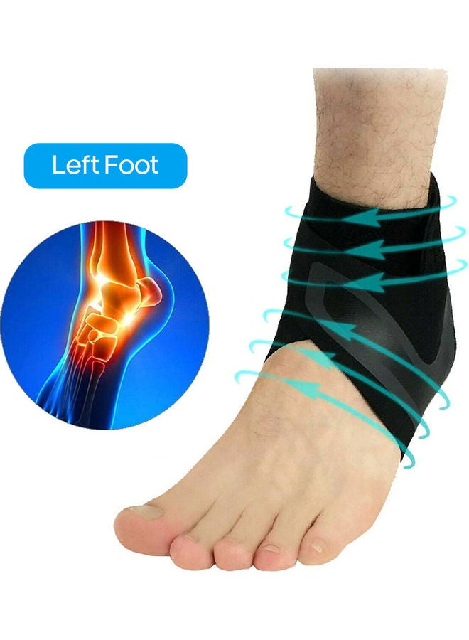 دعامة رياضية مطاطية قابلة للتعديل لحماية الكاحل أثناء ممارسة كرة السلة 15x1x10سم - Image 1
