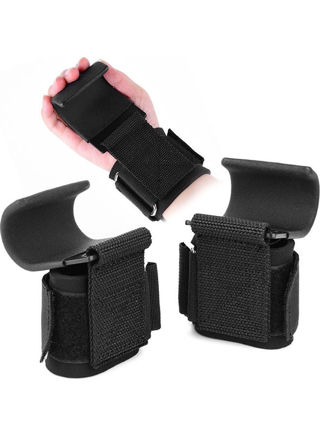 Generic Weightlifting Wraps Hooks for Gym Exercise Wrist Support Brace for Men Women 25x5x20cm 25x5x20cm  - Image 1