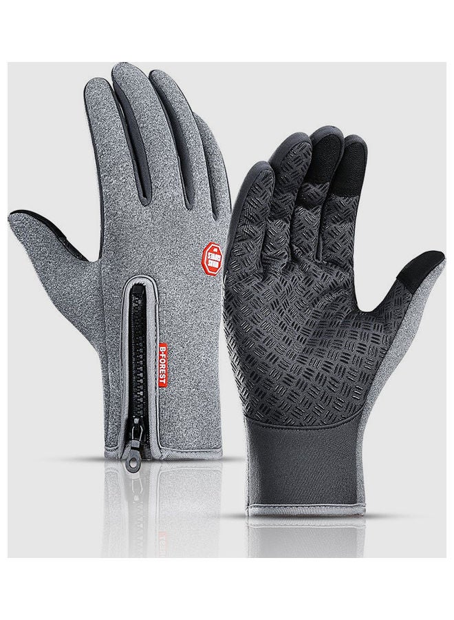 Generic Cycling Touchscreen Waterproof Fleece Thermal Sports Gloves XL 15 x 3 x 12cm  - Image 1