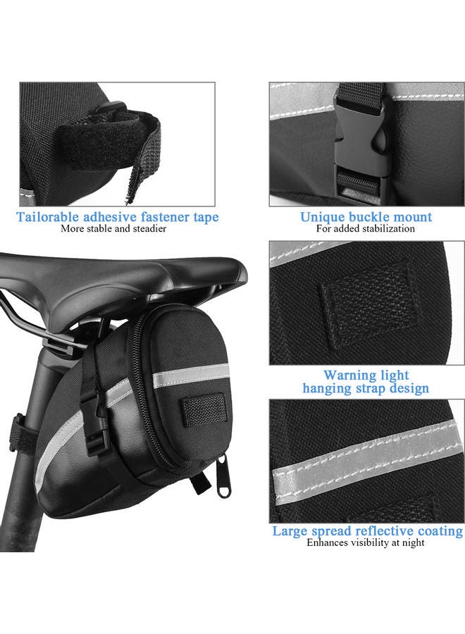 Generic - Bike Saddle Bag Saddle Case 16 x 7 x 11cm - Image 1