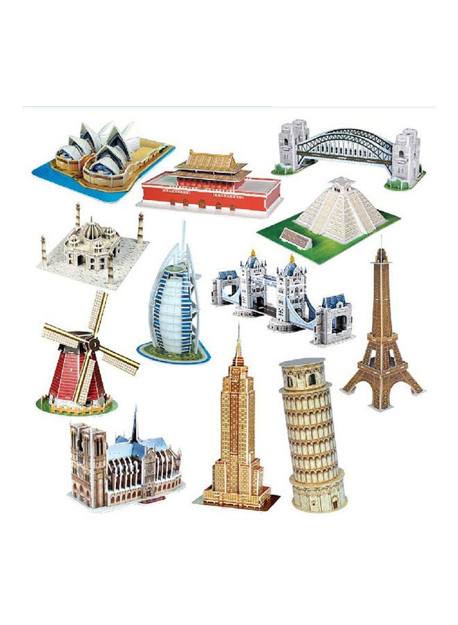 Dubai Sailing Hotel 3D Puzzle 22x12x13cm  - Image 5