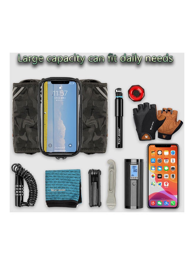 Generic WEST BIKING Cycling Bag Top Front Tube Bag Touchscreen Phone Bag Bicycle Bags 21*7*18cm  - Image 2
