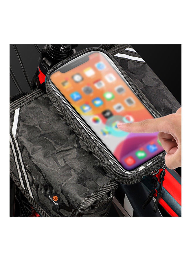 Generic WEST BIKING Cycling Bag Top Front Tube Bag Touchscreen Phone Bag Bicycle Bags 21*7*18cm  - Image 3