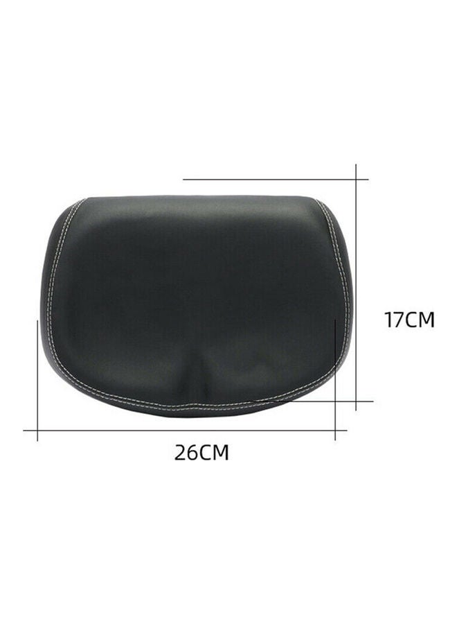 Generic - Big Ass Bike Cycling Noseless Saddle Wide Large Soft PU Pad Seat (Black & Blue) 26*9*17cm - Image 1