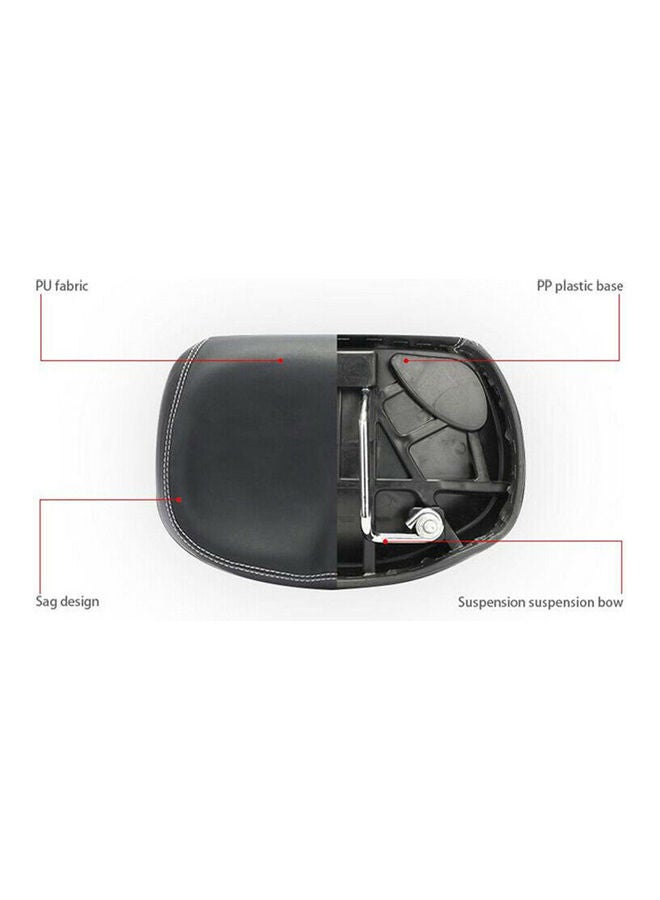 Generic - Big Ass Bike Cycling Noseless Saddle Wide Large Soft PU Pad Seat (Black & Blue) 26*9*17cm - Image 1