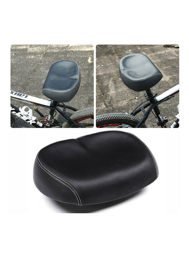 Generic - Big Ass Bike Cycling Noseless Saddle Wide Large Soft PU Pad Seat (Black & Blue) 26*9*17cm - Image 1