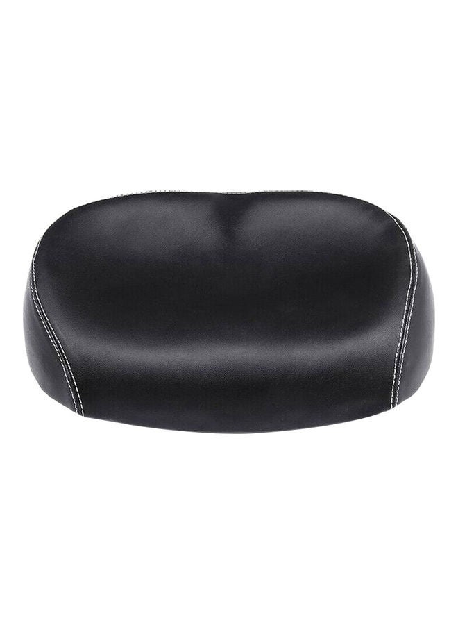 Big Bike Cycling Noseless Saddle Wide Large Soft PU Pad Seat (Black) 26 x 9 x 17cm - Image 1
