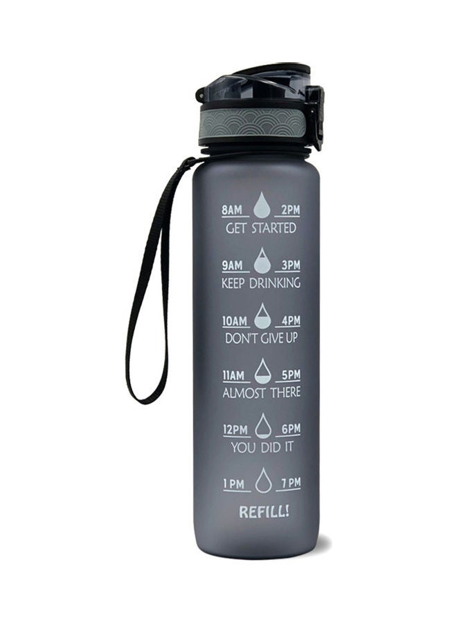 Sports Water Bottle with Time Marker BPA Free & Leak proof Portable Reusable Drinking Kettle Fitness Sport 1L Water Jug for Men Women Kids Student to Camping Office School Gym Workout 29.5*5*7.5cm 29.5*5*7.5cm - v1606055730/N42551813A_1