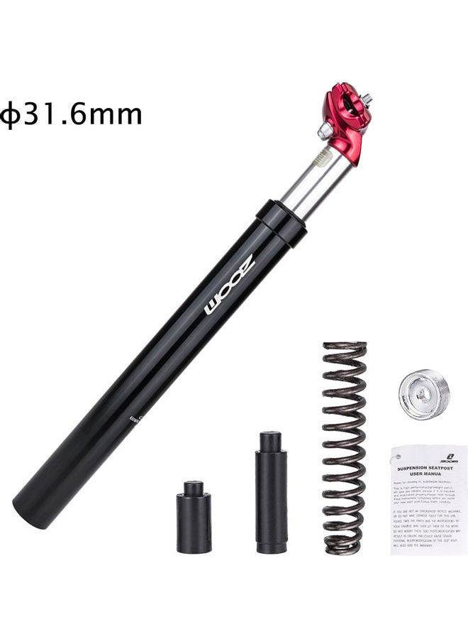 Generic 27.2 x 350mm/31.6 x 350mm Bicycle Suspension Seatpost MTB Mountain Bike Shock Absorber Seat Post Tube 40 x 6 x 9cm  - Image 1