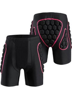 Women's Hip Butt Protection Padded Shorts Armor Hip Protection Shorts Pad for Snowboarding Skating Skiing Riding S 34*3*27cm