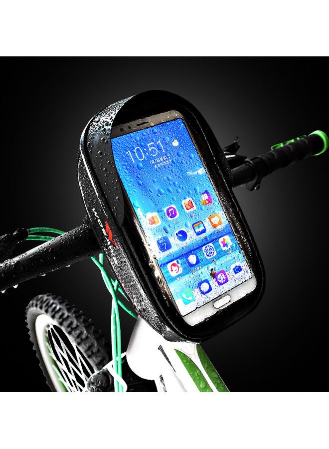 Generic Bike Front Frame Bag Waterproof Holder Bag Case For 6.5 Inch Mobile Phone 20 x 8 x 18cm  - Image 2