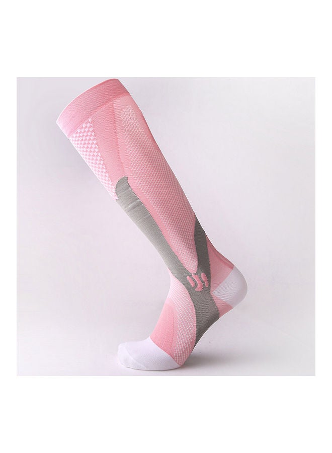 Generic - Compression Socks Nursing Performance Socks Sport Socks for Men Women Cycling Running Football 3 Pairs Pack 2XL 21*4*19cm - Image 1