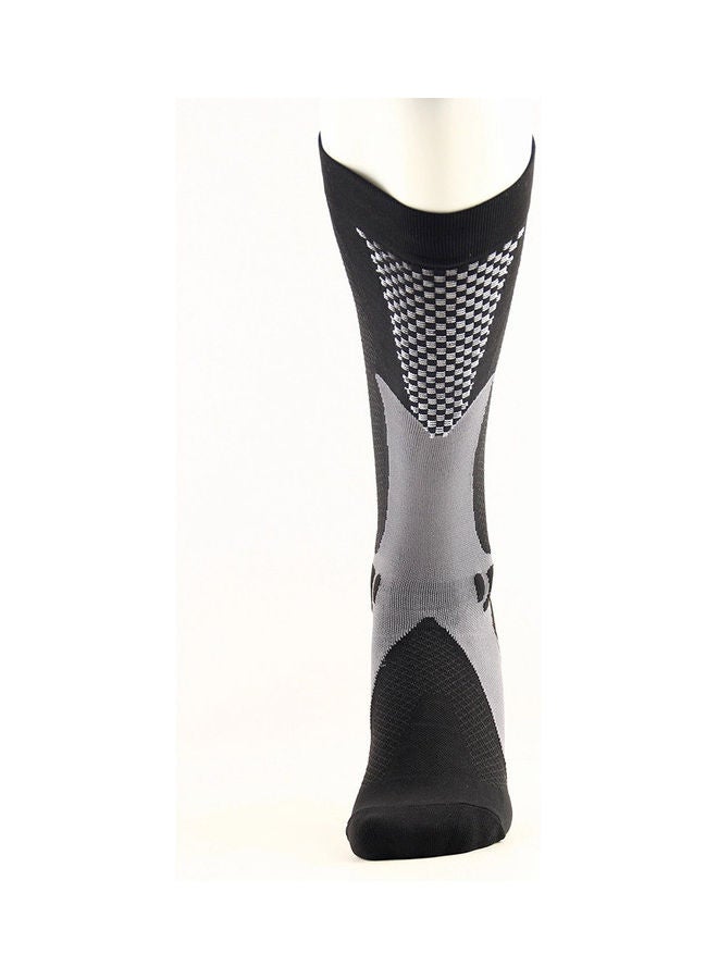 Generic Compression Socks Nursing Performance Socks Sport Socks for Men Women Cycling Running Football 3 Pairs Pack S 21*4*19cm  - Image 3