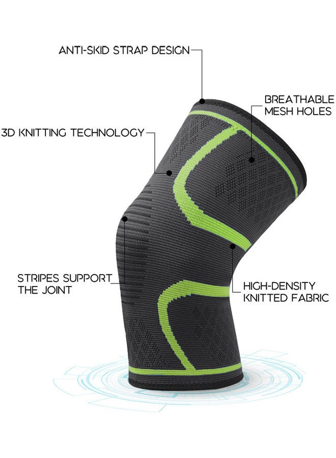 2PCS Men Women Knee Pad Knee Compression Sleeve Knitted Fabric Joint Pain-Relief Football Knee Brace 2XL 20*5*12cm - Image 3