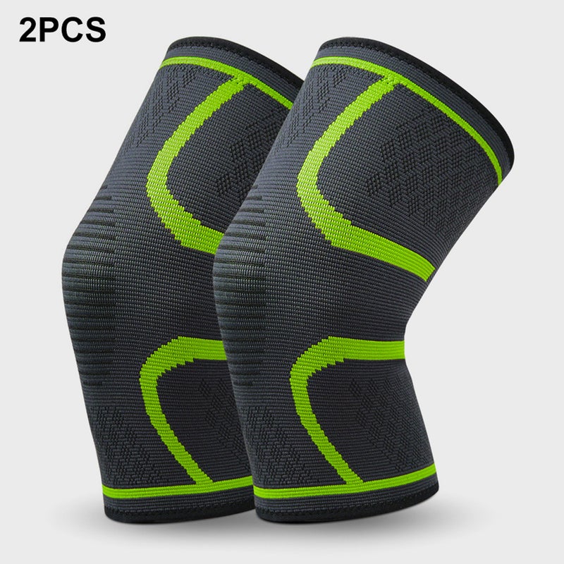 2PCS Men Women Knee Pad Knee Compression Sleeve Knitted Fabric Joint Pain-Relief Football Knee Brace 2XL 20*5*12cm - Image 1