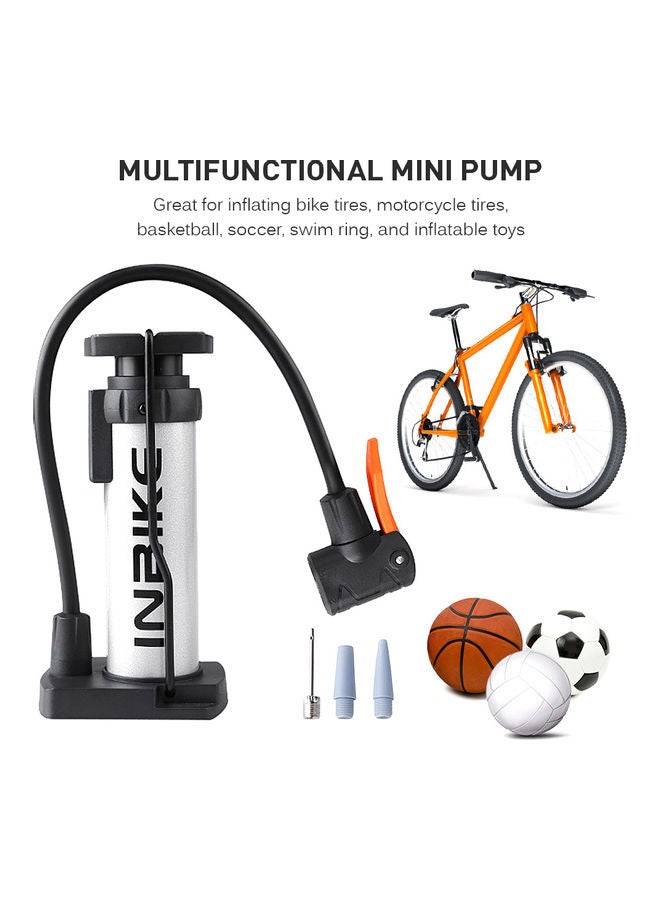 Generic Mini  Bike Pump Mini Portable Bike Tire Pump Bicycle Foot Pump Air Pump Fits Presta & Schrader Valve 18*8.5*9.5cm  - Image 3