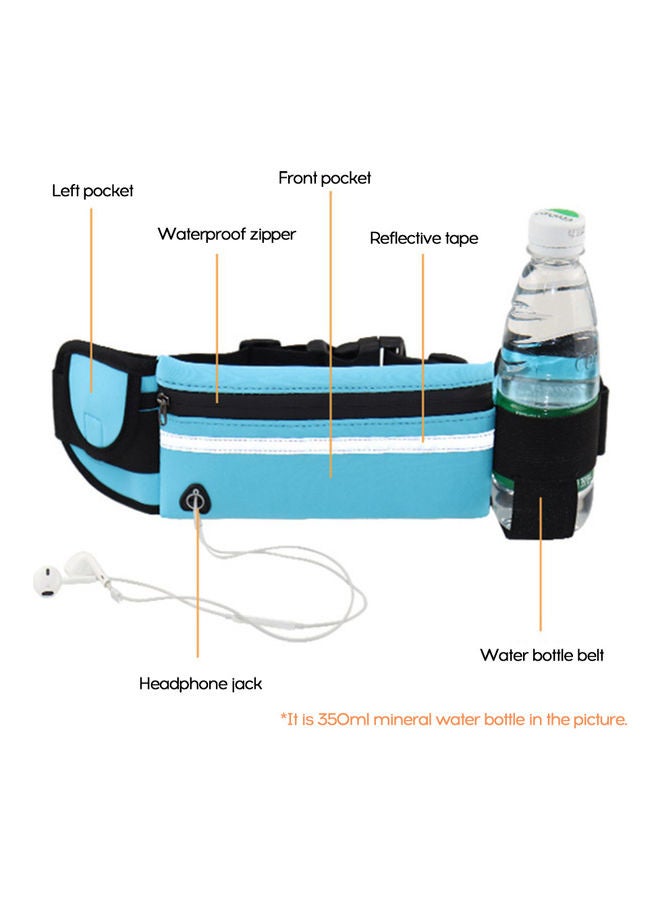 Generic - Running Waist Bag with Bottle Holder Sports Travel Portable Gym Bag Hold Water for Men Women (Rose red) 7.7*0.5*1.2cm - Image 1