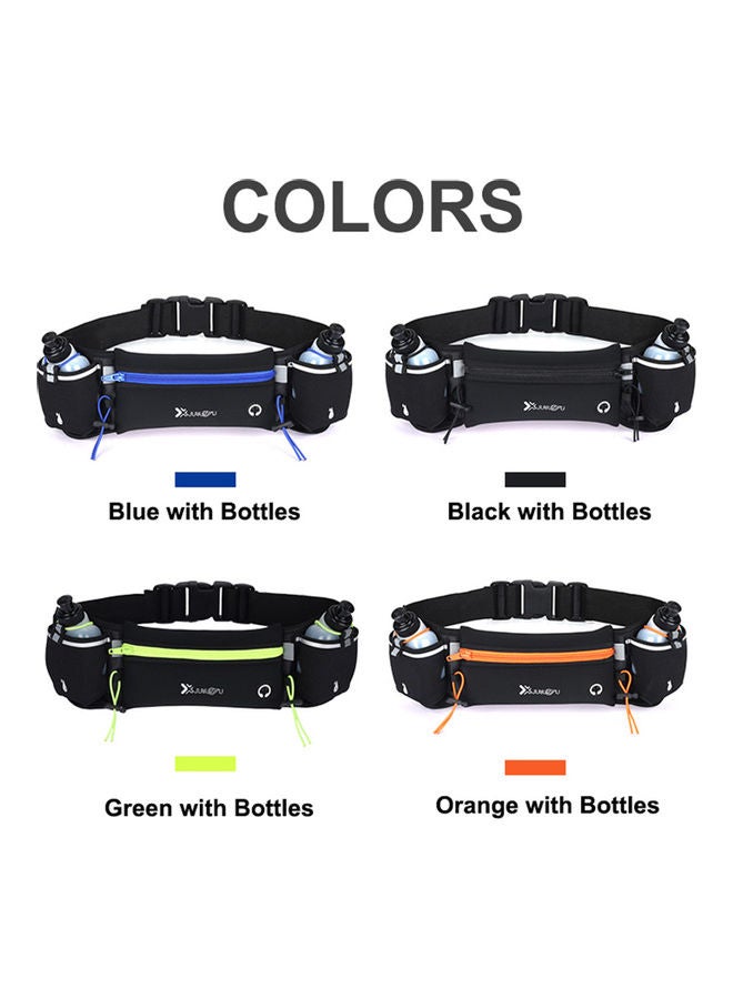 Generic - Waist Bag Running Belt With Water Bottles Blue - Image 1